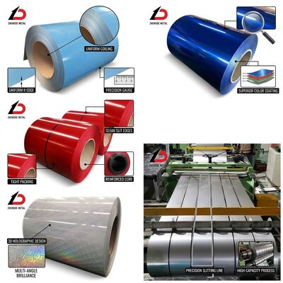 Τυποποιημένο PPGI Steel Coil διακοσμητικό εσωτερικό επένδυση Πίνακας πόρτας γκαράζ
