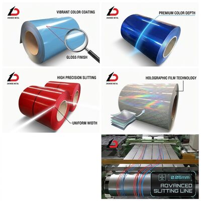 Matte Finish Anti-Glare PPGI Steel Coil Modern Architectural Facade Panel Contemporary Building Design