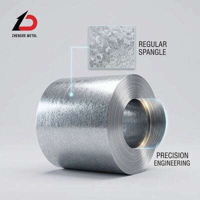 HVAC Ductwork Galvanized Steel Coil Z120 Zinc Coating 0.5-1.2mm Thickness Slit Edge
