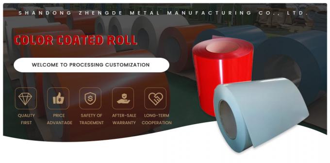 Επικάλυψη PVDF PPGI Steel Coil Ral 5015 έγχρωμη επικάλυψη αλουμινίου 0