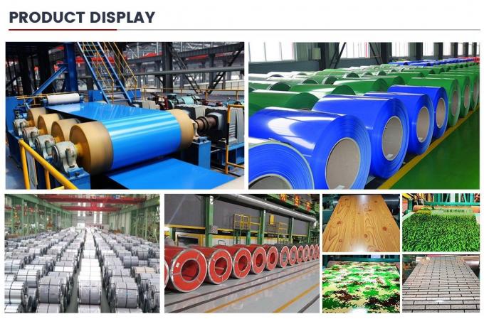 Επικάλυψη PVDF PPGI Steel Coil Ral 5015 έγχρωμη επικάλυψη αλουμινίου 8