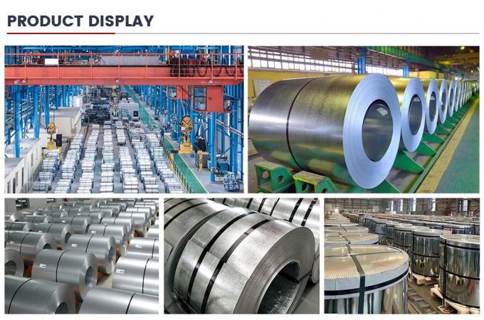 ASTM JIS Dx51d Ζυγισμένη κυλίνδρια κυλίνδρια θερμά βουτηγμένη με φυσιολογική επικάλυψη spangle 7