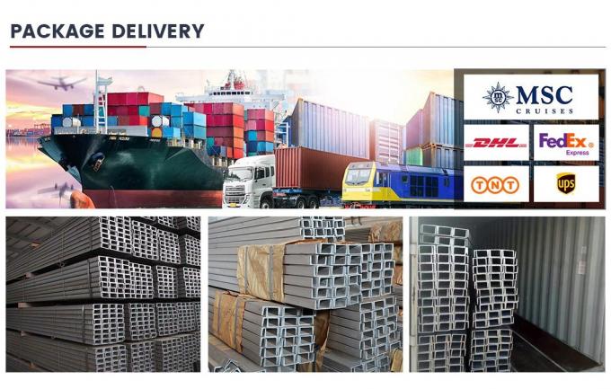 Καυτό έλαση από χάλυβα άνθρακα U Channel S235jr S355jr 16 Gauge Metal U Channel 10
