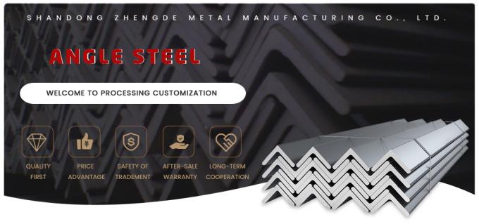 ASTM A36 A53 Χάλυβα άνθρακα Στραχίο γωνίας ίσο 6 mm Χάλυβα Γωνία σχήμα L 0
