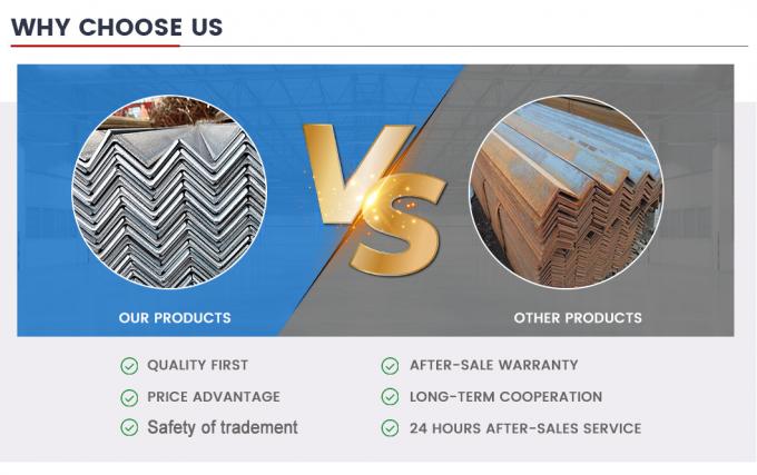 ASTM A36 A53 Χάλυβα άνθρακα Στραχίο γωνίας ίσο 6 mm Χάλυβα Γωνία σχήμα L 6