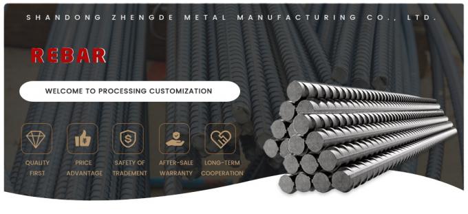 ASTM A496 Διαμορφωμένες ενισχυμένες ράβδοι χάλυβα Hrb 335 400 500 Μέγεθος 25 mm 0