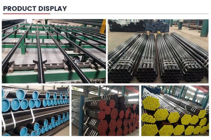 ASTM A53 A106 Μεγάλος κατάλογος 40 Gr B ERW Σωλήνες χάλυβα άνθρακα για αγωγούς πετρελαίου και φυσικού αερίου 7