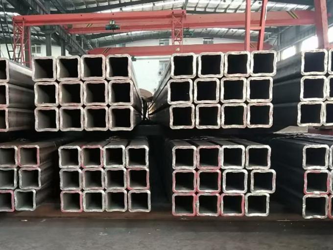 Κίνα Εταιρεία S235jr Ss400 S235j0 A572 Ατσάλι άνθρακα ορθογώνιο αδιάβροχο σωλήνα χαμηλού άνθρακα αδιάβροχο σωλήνα ατσάλι galvanized ορθογώνιο σωλήνα για οικοδομικό υλικό 3