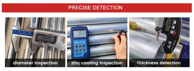 ASTM A653 Ζυγισμένο ατσάλινο σωλήνα Gi Seamless 2 Inch Schedule 40 Ζυγισμένο σωλήνα 8